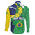 Brazil Sete de Setembro Family Matching Puletasi and Hawaiian Shirt Flor De Ip Amarel Leopard Pattern - Wonder Print Shop