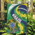 Brazil Sete de Setembro Garden Flag Flor De Ip Amarel Leopard Pattern - Wonder Print Shop