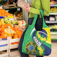 Brazil Sete de Setembro Grocery Bag Flor De Ipê Amarel Leopard Pattern