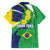 Brazil Sete de Setembro Hawaiian Shirt Flor De Ip Amarel Leopard Pattern - Wonder Print Shop