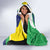 Brazil Sete de Setembro Hooded Blanket Flor De Ipê Amarel Leopard Pattern