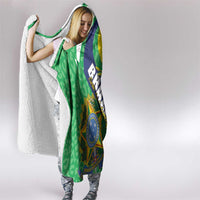Brazil Sete de Setembro Hooded Blanket Flor De Ipê Amarel Leopard Pattern
