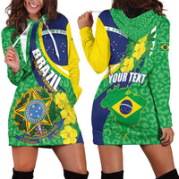 Brazil Sete de Setembro Hoodie Dress Flor De Ip Amarel Leopard Pattern - Wonder Print Shop