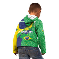 Brazil Sete de Setembro Kid Hoodie Flor De Ip Amarel Leopard Pattern - Wonder Print Shop