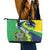 Brazil Sete de Setembro Leather Tote Bag Flor De Ip Amarel Leopard Pattern - Wonder Print Shop