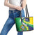 Brazil Sete de Setembro Leather Tote Bag Flor De Ip Amarel Leopard Pattern - Wonder Print Shop