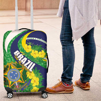 Brazil Sete de Setembro Luggage Cover Flor De Ip Amarel Leopard Pattern - Wonder Print Shop