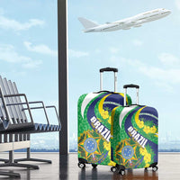 Brazil Sete de Setembro Luggage Cover Flor De Ip Amarel Leopard Pattern - Wonder Print Shop