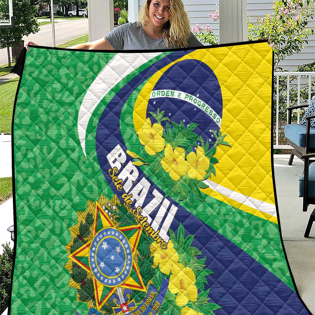 Brazil Sete de Setembro Quilt Flor De Ip Amarel Leopard Pattern - Wonder Print Shop