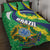 Brazil Sete de Setembro Quilt Bed Set Flor De Ip Amarel Leopard Pattern - Wonder Print Shop