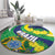 Brazil Sete de Setembro Round Carpet Flor De Ipê Amarel Leopard Pattern