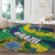 Brazil Sete de Setembro Round Carpet Flor De Ipê Amarel Leopard Pattern