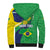 Brazil Sete de Setembro Sherpa Hoodie Flor De Ip Amarel Leopard Pattern - Wonder Print Shop