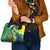 Brazil Sete de Setembro Shoulder Handbag Flor De Ipê Amarel Leopard Pattern