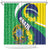 Brazil Sete de Setembro Shower Curtain Flor De Ipê Amarel Leopard Pattern