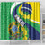 Brazil Sete de Setembro Shower Curtain Flor De Ipê Amarel Leopard Pattern