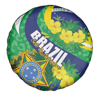 Brazil Sete de Setembro Spare Tire Cover Flor De Ip Amarel Leopard Pattern - Wonder Print Shop