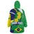 Brazil Sete de Setembro Wearable Blanket Hoodie Flor De Ip Amarel Leopard Pattern - Wonder Print Shop