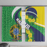 Brazil Sete de Setembro Window Curtain Flor De Ip Amarel Leopard Pattern - Wonder Print Shop