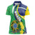 Brazil Sete de Setembro Women Polo Shirt Flor De Ip Amarel Leopard Pattern - Wonder Print Shop