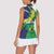 Brazil Sete de Setembro Women Sleeveless Polo Shirt Flor De Ip Amarel Leopard Pattern - Wonder Print Shop
