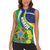 Brazil Sete de Setembro Women Sleeveless Polo Shirt Flor De Ip Amarel Leopard Pattern - Wonder Print Shop