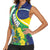 Brazil Sete de Setembro Women Sleeveless Polo Shirt Flor De Ip Amarel Leopard Pattern - Wonder Print Shop