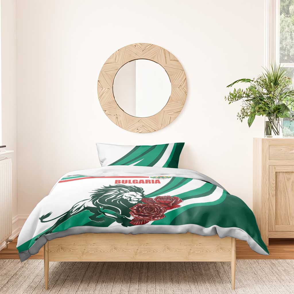 Bulgaria Bedding Set Coat of Arms Lion with Roses - Wonder Print Shop