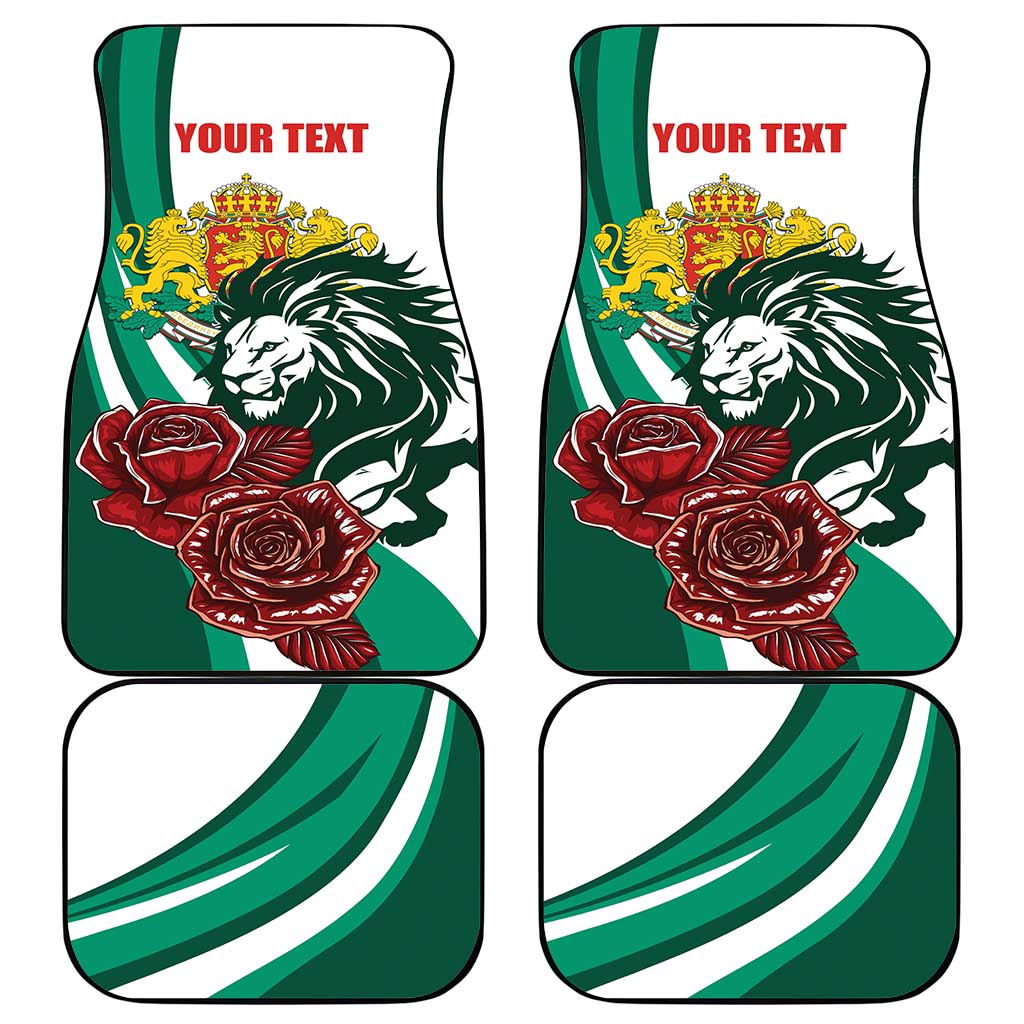 Bulgaria Car Mats Coat of Arms Lion with Roses - Wonder Print Shop