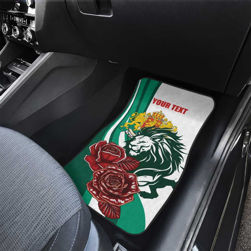 Bulgaria Car Mats Coat of Arms Lion with Roses - Wonder Print Shop