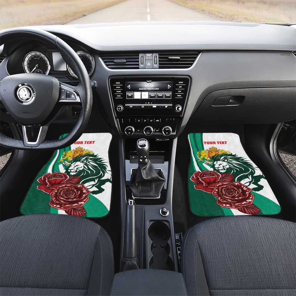 Bulgaria Car Mats Coat of Arms Lion with Roses - Wonder Print Shop