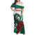 Bulgaria Family Matching Off Shoulder Maxi Dress and Hawaiian Shirt Coat of Arms Lion with Roses - Wonder Print Shop