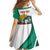 Bulgaria Family Matching Short Sleeve Bodycon Dress and Hawaiian Shirt Coat of Arms Lion with Roses - Wonder Print Shop