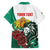 Bulgaria Family Matching Short Sleeve Bodycon Dress and Hawaiian Shirt Coat of Arms Lion with Roses - Wonder Print Shop
