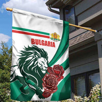 Bulgaria Garden Flag Coat of Arms Lion with Roses - Wonder Print Shop