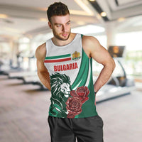 Bulgaria Men Tank Top Coat of Arms Lion with Roses - Wonder Print Shop