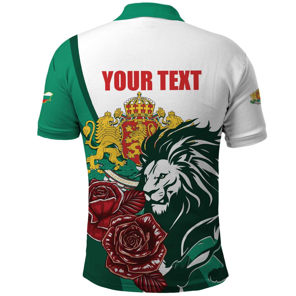 Bulgaria Polo Shirt Coat of Arms Lion with Roses - Wonder Print Shop