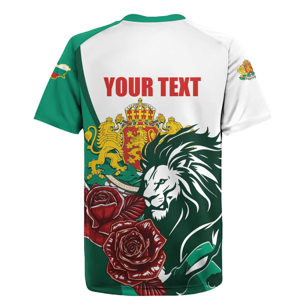 Bulgaria Rugby Jersey Coat of Arms Lion with Roses - Wonder Print Shop