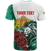 Bulgaria T Shirt Coat of Arms Lion with Roses - Wonder Print Shop