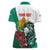 Bulgaria Women Polo Shirt Coat of Arms Lion with Roses - Wonder Print Shop
