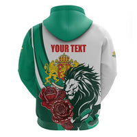 Bulgaria Zip Hoodie Coat of Arms Lion with Roses - Wonder Print Shop
