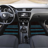Bulgaria Traditional Pattern Blue Car Mats Balkan Culture - Wonder Print Shop