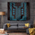 Bulgaria Traditional Pattern Blue Tapestry Balkan Culture - Wonder Print Shop