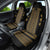 Bulgaria Traditional Pattern Gold Car Seat Cover Balkan Culture - Wonder Print Shop