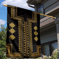 Bulgaria Traditional Pattern Gold Garden Flag Balkan Culture - Wonder Print Shop