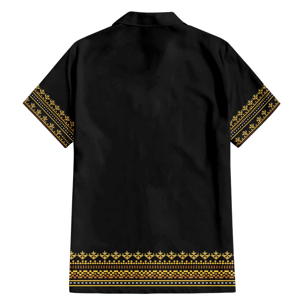 Bulgaria Traditional Pattern Gold Hawaiian Shirt Balkan Culture - Wonder Print Shop