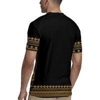 Bulgaria Traditional Pattern Gold Rugby Jersey Balkan Culture - Wonder Print Shop