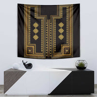 Bulgaria Traditional Pattern Gold Tapestry Balkan Culture - Wonder Print Shop