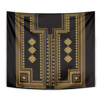 Bulgaria Traditional Pattern Gold Tapestry Balkan Culture - Wonder Print Shop