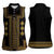 Bulgaria Traditional Pattern Gold Women Sleeveless Polo Shirt Balkan Culture - Wonder Print Shop